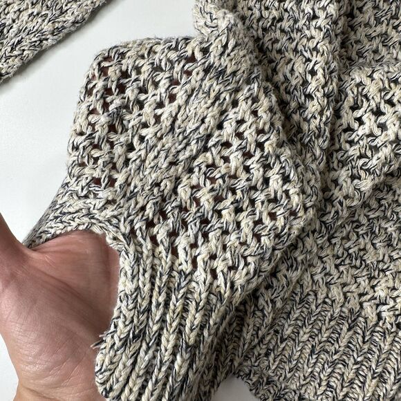 Old Navy Loose Open Knit Sweater Womens Sz L Coastal Beach Classic Fall Layer - Picture 8 of 12